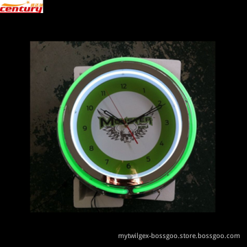 wholesale china factory price 19inch custom chromed neon wall clock